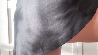 Hawt Stepmom in Miniskirt Masturbates Creamy Vagina. Have a fun