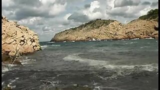 Excellent hottie with giant breasts gets her vagina licked outdoors