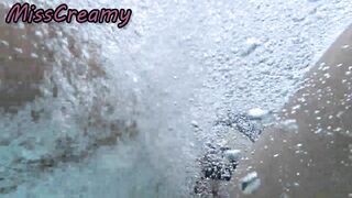 Flashing My Vagina in Front of a Student in Swimming Pool and Helps Me Masturbate - It's Very Risky with People Near