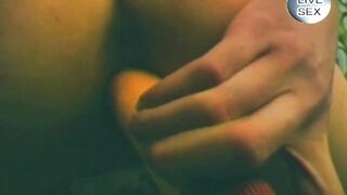 Blond Floozy Stretches Vagina Wide with Giant Bottle Insertion