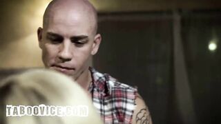 Blond Stepdaughter Get Her Twat Destroyed by Large Weenie Stepdad