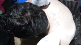 My stepmom with large booty burst