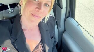 Golden-haired Nylon Whore Gets Her Booty Screwed Whilst Fastened up!!