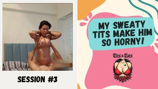 This chab craved my large melons during the time that I was cleaning, so I obliged