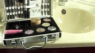 Geisha, a Charming Oriental Mestizo Chill Out at the Hotel After Her Day of Filming