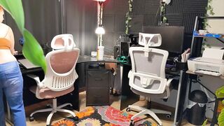 Buttcrack Nude Dusting Home Office