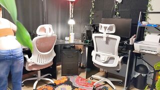 Buttcrack Nude Dusting Home Office