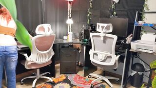 Buttcrack Nude Dusting Home Office