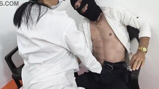 Immodest Lalin girl Doctor Sucks & Rides Patient’s Large Ramrod - Hardcore Clinic Bang, Full movie in premium