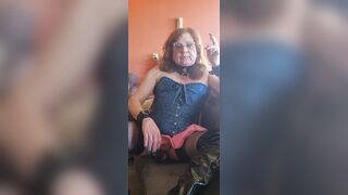 Enjoying a cigarette