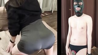 Transsexual Dominant Web camera Session! Dickless Loser has to squirt like a Doxy!