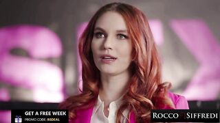 ROCCO SIFFREDI - Hawt Redhead Takes Hardcore Anal - Leya Desantis