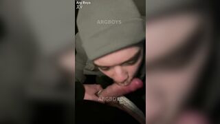 Homo Oral-sex in Public Shitter