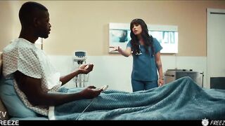 Interracial Bbc Anal Creampie - Brunette hair Nurse Chanel Camryn Freeze Screwed & Swallowing Cum