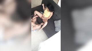 I've sex with my hawt ally in my living room.