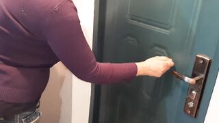 Whilst my girlfriend was knocking on the door, I cum in my mistresse's throat - Lesbo_illusion