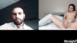 Stepdaughter Athena Faris her stepdad discovered out this babe got a tattoo and now craves her to get undressed to show it.This guy orders the teen to touch her vagina