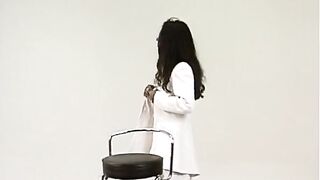 Black Chick From Germany Posing on Photo Casting