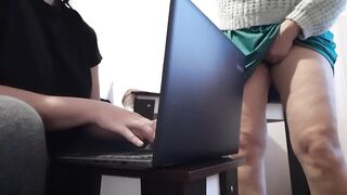 My secretary is so sexy that I can't assist myself when I'm around her