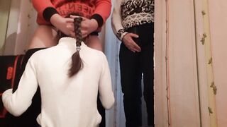 I caught my stepmother having sex with her girlfriend and discovered out that this babe was a lesbo