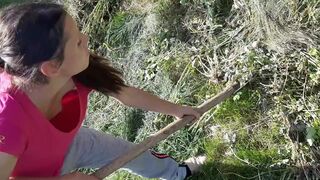 A hotty from the village masturbates her snatch during lunch break - Lesbo_illusion