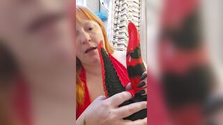 Redhead Sextoy Deepthroat Training (2025 Goals - Day two)