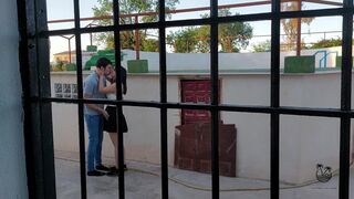 Drilled in public whilst we are watched from the window