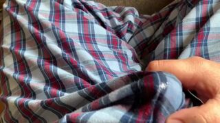 Peeing and Masturbating in my Couch Panties