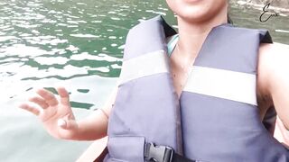 Masturbating in the outdoor water (outdoor and tour)
