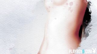 Hawt petite body Oriental sweetheart shows off her petite melons and firm butt