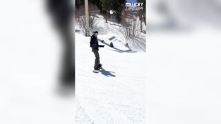 Snowbird Charlotte Sins Cruising Out In The Cold Alps