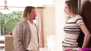 FREE Scene - Brunette hair Bombshell Kyler Quinn Gets Physical with Metaphysics Prof GP1713