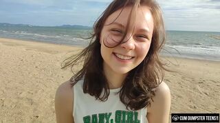 CumDumpsterTeens- cute teen HiYouth gets overspread in cum!