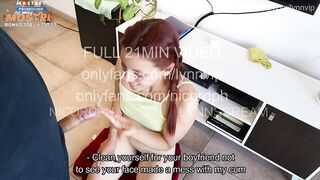 Me follo duro a la empleada de limpieza en su hora supplementary a escondidas de su novio ft. LynnScream