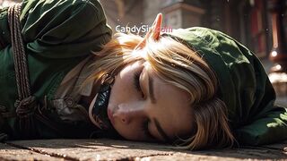 Monster Dong Ruins Zelda’s Constricted Holes In Castle Creampie Undressed!