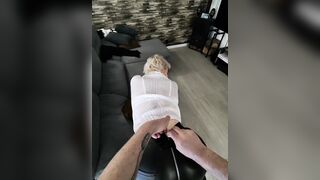 That guy Opens My Leather Panties and Bangs My Cunt and My Booty