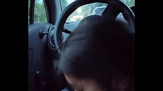 POV sucking my boyfriend's shlong inside the car
