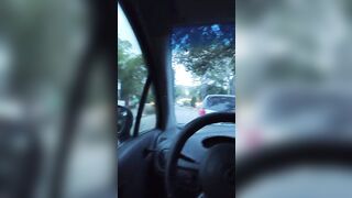 POV sucking my boyfriend's shlong inside the car