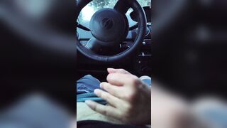 POV sucking my boyfriend's shlong inside the car