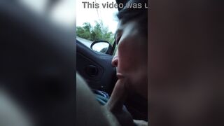 POV sucking my boyfriend's shlong inside the car