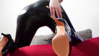 Jizz flow Defiance Can U Do It? Excited Jerking off in Juicy Look! in My Taut Wetlook Outfit and Heels I Present U Mine