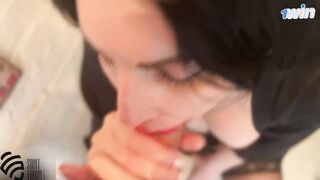 Stepmother tempted stepson in the lavatory