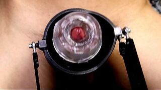 Testing a recent cock sleeve and a silent masturbation machine