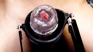 Testing a recent cock sleeve and a silent masturbation machine