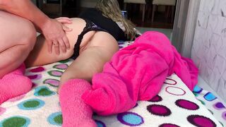 This chab Pinned Her Legs and Entered Her Butt Hard.