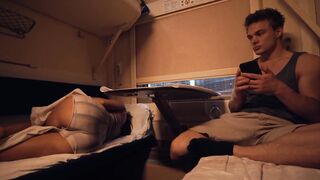 Stroking on Her Booty on the Educate, Favourable That This babe Got Turned on and Let Herself Be Banged