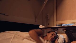 Stroking on Her Booty on the Educate, Favourable That This babe Got Turned on and Let Herself Be Banged