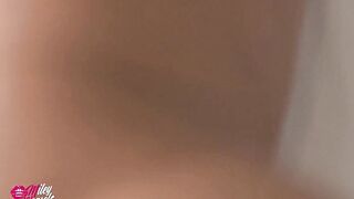 Sexually excited Golden-haired Wench Banged Exposed in Front of the Mirror!