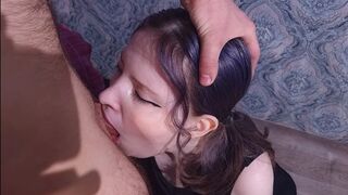 Stepdad screwed his stepniece gamer in the throat