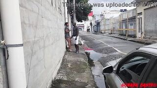 I gave a oral sex to a well-endowed ebony dude in the centre of the street during the time that my spouse filmed anything.